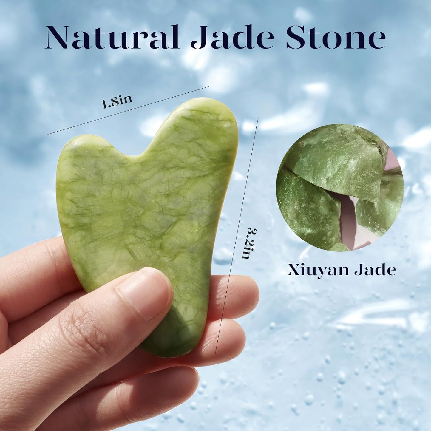 Ice Roller + Natural Jade Stone